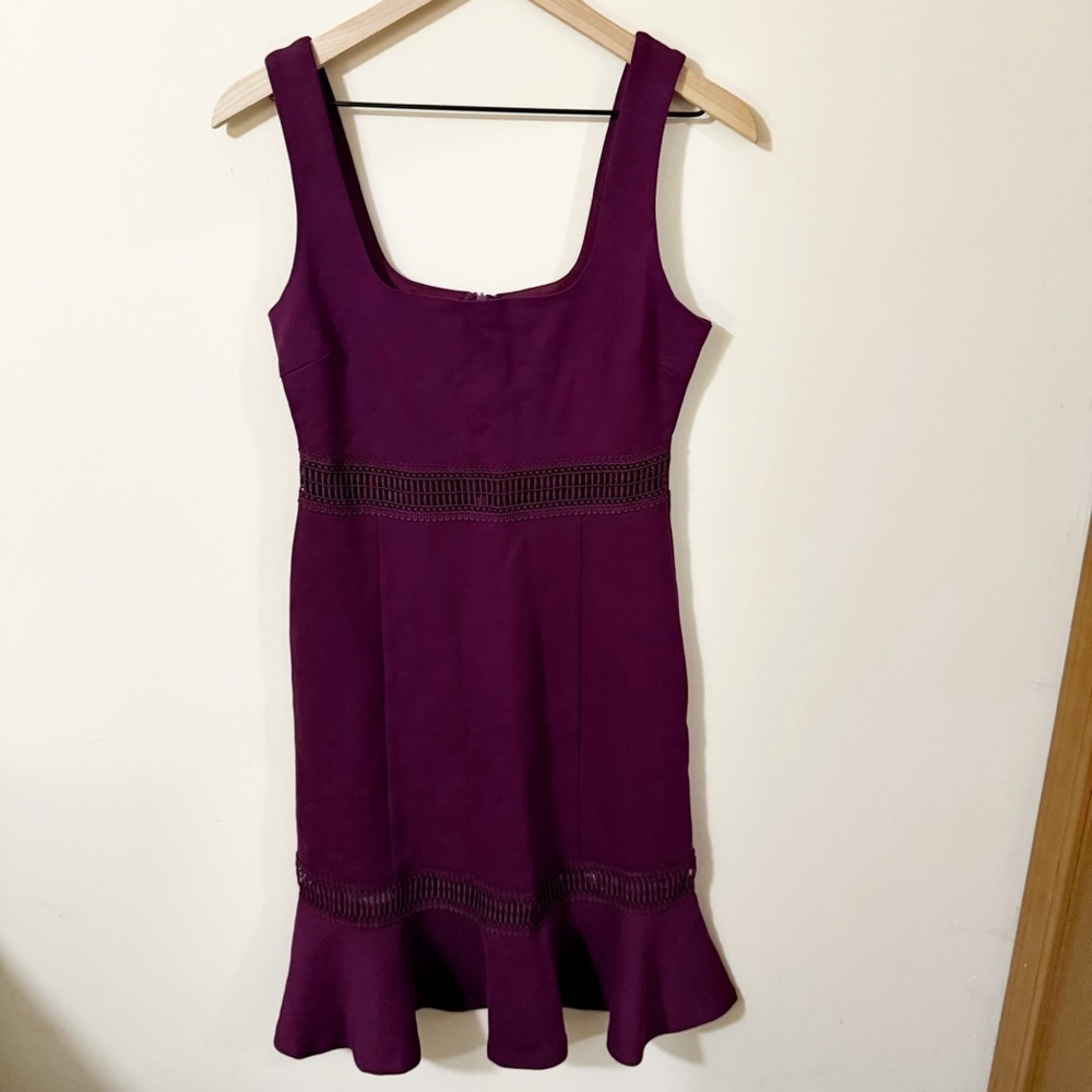 Lulus Eternal Romance Plum Purple Lace-Inset Midi Dress Size Small Casual